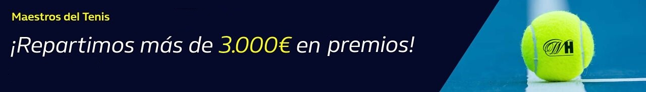 Maestros del Tenis: ¡Repartimos más de 3.000€ en premios!