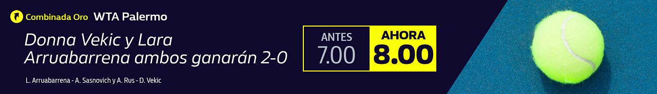 Cuota Oro: WTA Palermo