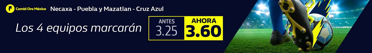 Los 4 equipos marcarán - antes 3.25
