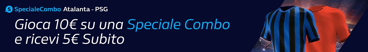Atalanta-PSG Gioca 10€ Ricevi 5€ Subito